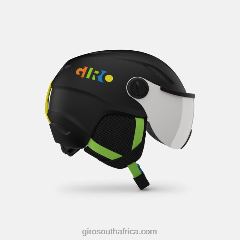 Matte Black/Party Blocks 6H28D1024 Kids Giro Buzz Mips Helmet