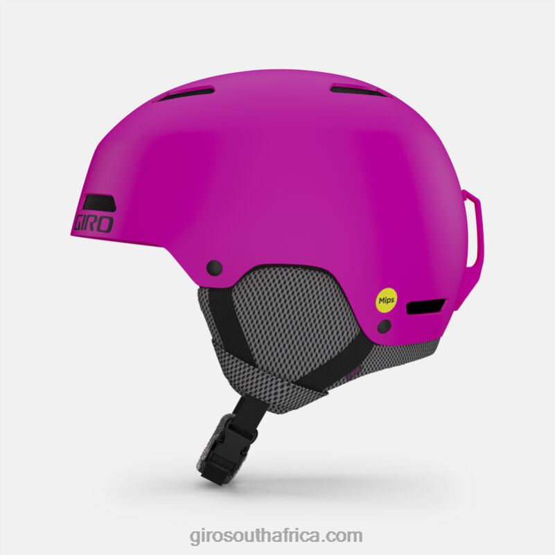 Matte Bright Pink 6H28D1416 Kids Giro Crue Mips Helmet