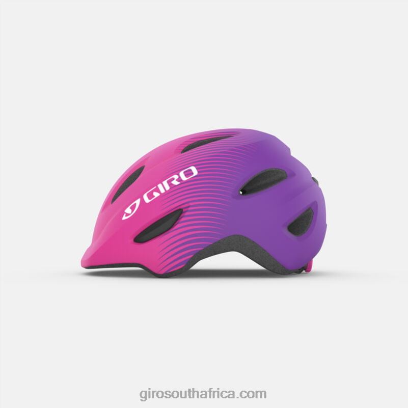 Matte Bright Pink/Purple Fade 6H28D1487 Kids Giro Scamp Helmet