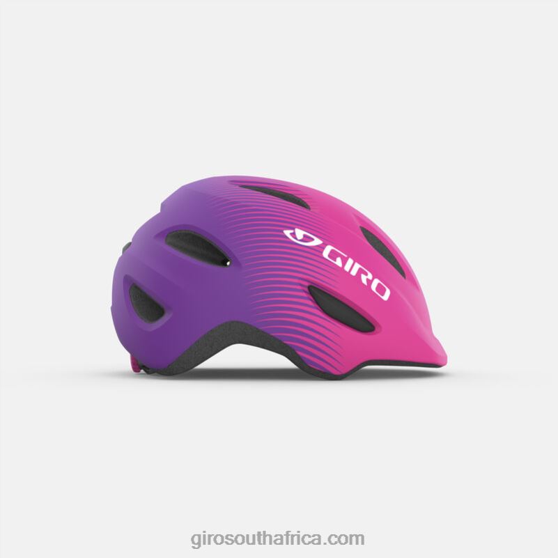 Matte Bright Pink/Purple Fade 6H28D1487 Kids Giro Scamp Helmet