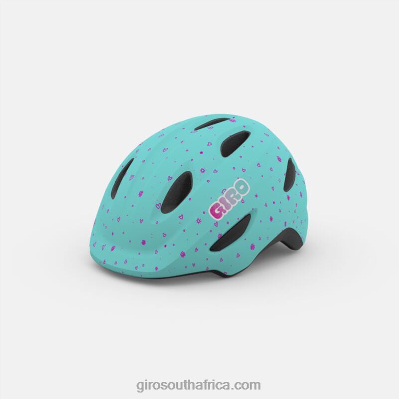 Matte Screaming Teal 6H28D1489 Kids Giro Scamp Helmet