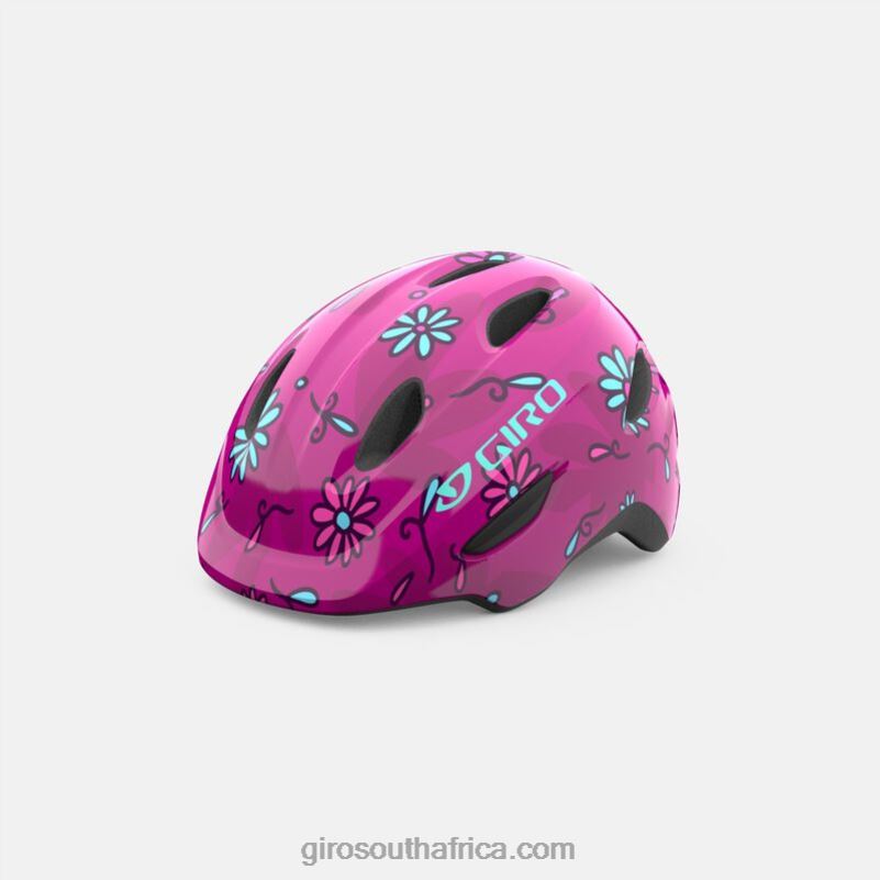 Pink Street Sugar Daisies 6H28D1500 Kids Giro Scamp Mips Helmet