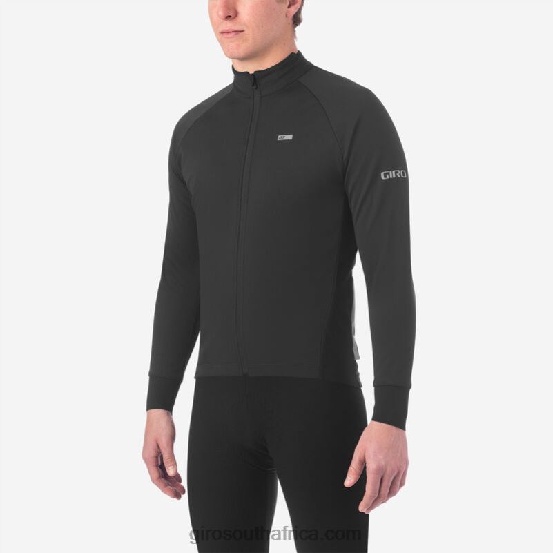 Black 6H28D147 Men Giro Chrono Pro Windbloc Jersey