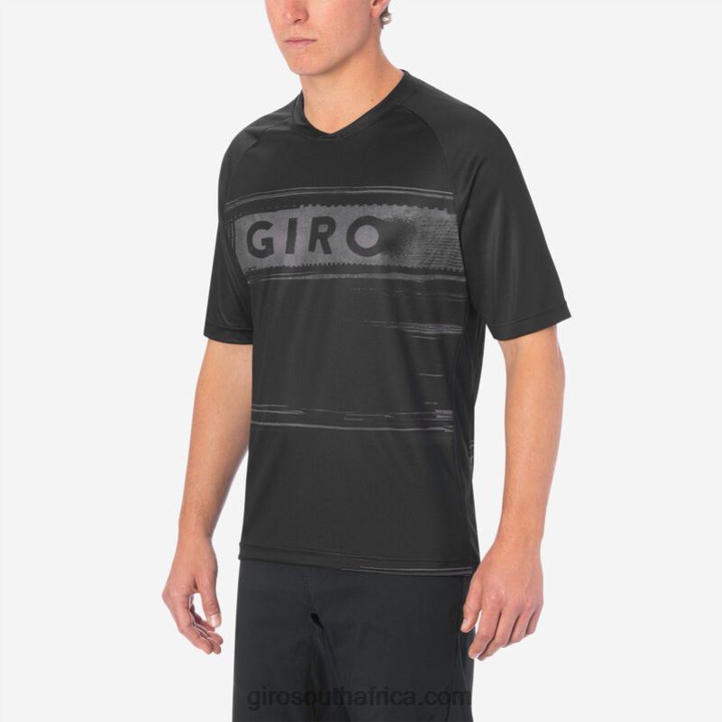 Black/Charcoal Hypnotic 6H28D674 Men Giro Roust Jersey