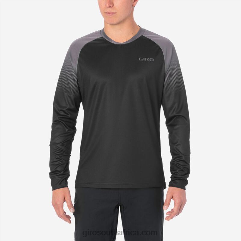 Black/Charcoal Transition 6H28D734 Men Giro Roust Ls Jersey