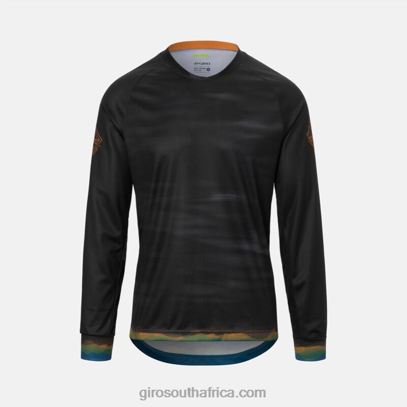 Black Hot Lap 6H28D732 Men Giro Roust Ls Jersey