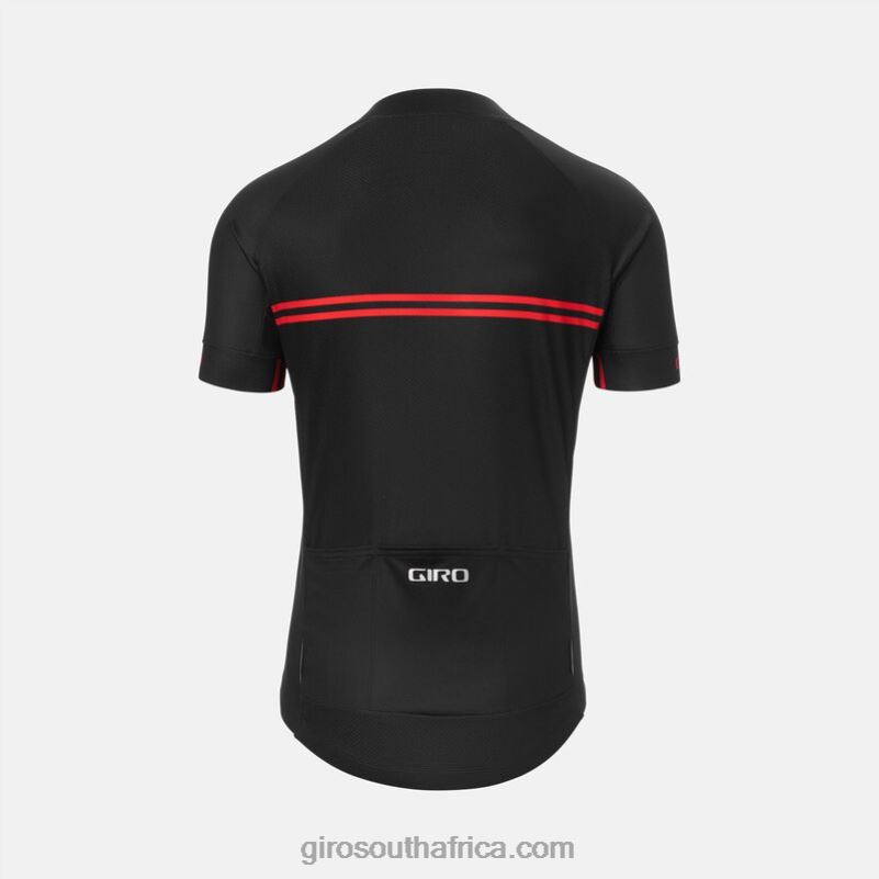 Black/Red Classic Stripe 6H28D724 Men Giro Chrono Sport Jersey