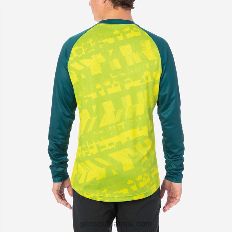 Citron Green Fanatic 6H28D736 Men Giro Roust Ls Jersey