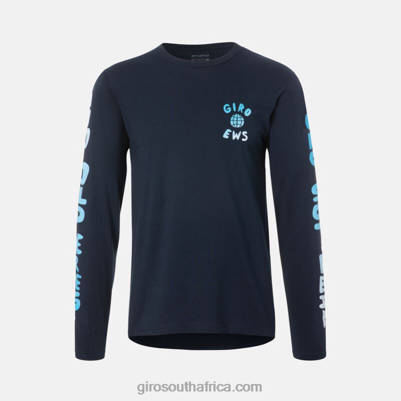 Midnight Blue Ews 6H28D260 Men Giro Tech Tee - Long Sleeve