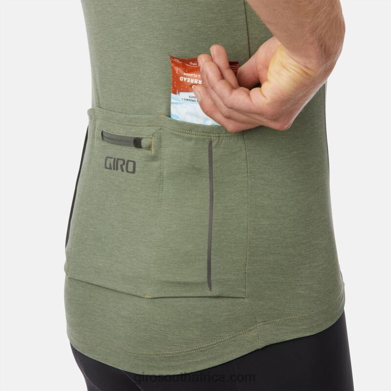 Olive Heather 6H28D718 Men Giro New Road Jersey