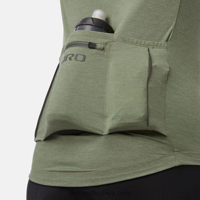 Olive Heather 6H28D718 Men Giro New Road Jersey