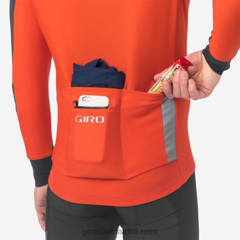 Vermillion 6H28D715 Men Giro Chrono Pro Windbloc Jersey