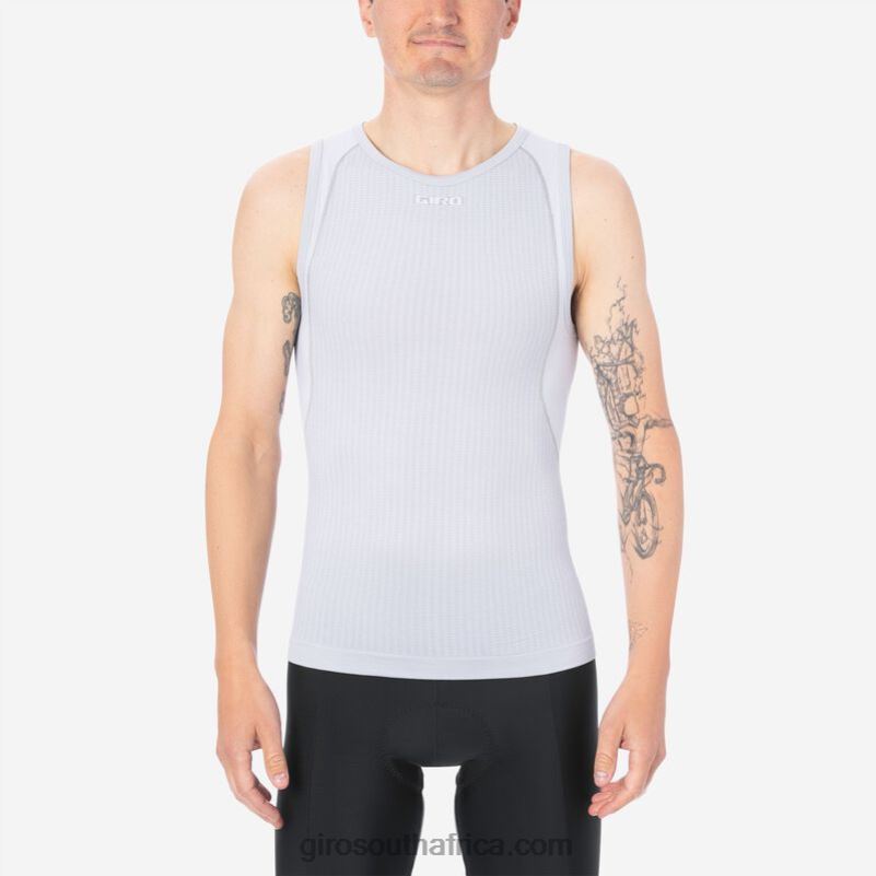 White 6H28D657 Men Giro Chrono Sleeveless Base Layer