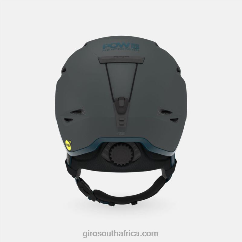 Matte Charcoal Pow 6H28D350 Men Giro Grid Spherical Helmet