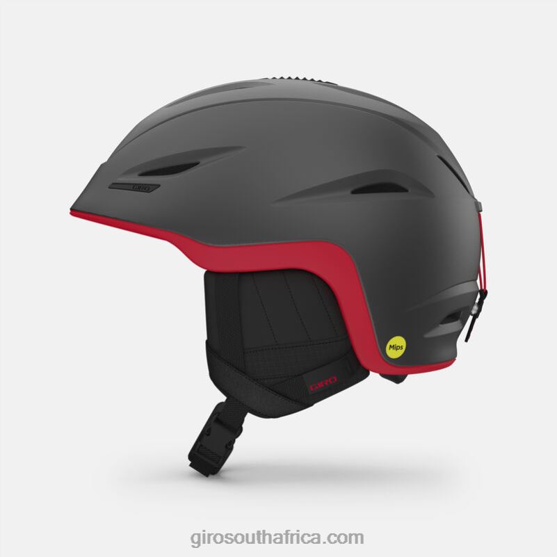 Matte Graphite/Red 6H28D938 Men Giro Union Mips Helmet