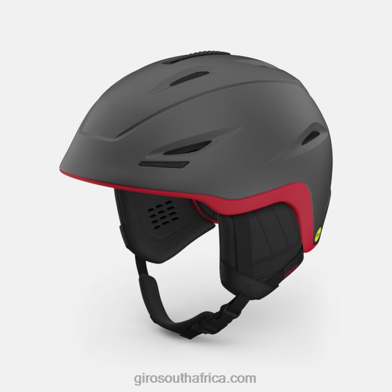Matte Graphite/Red 6H28D938 Men Giro Union Mips Helmet