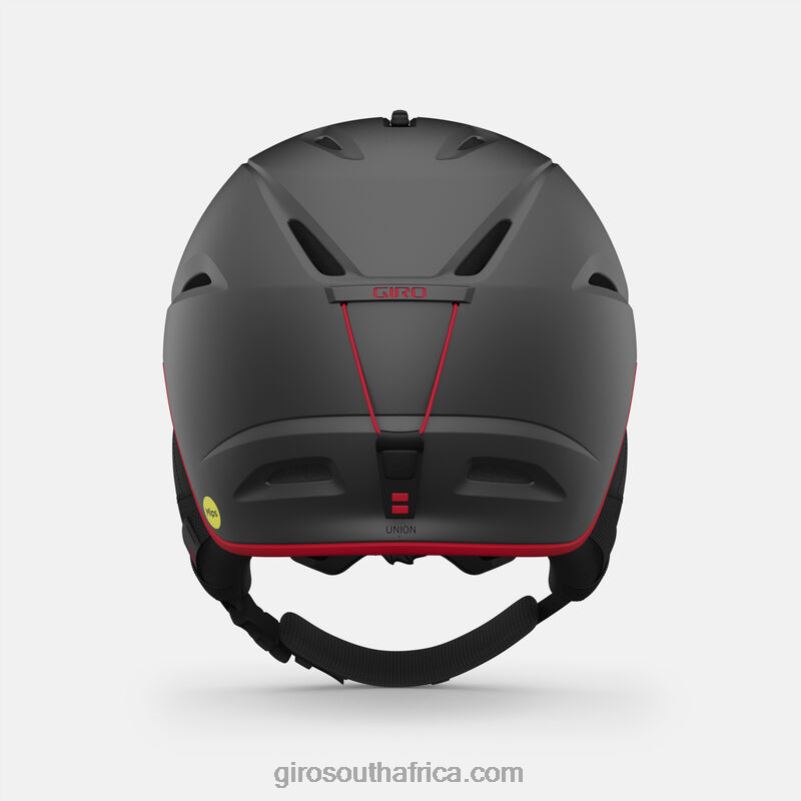 Matte Graphite/Red 6H28D938 Men Giro Union Mips Helmet