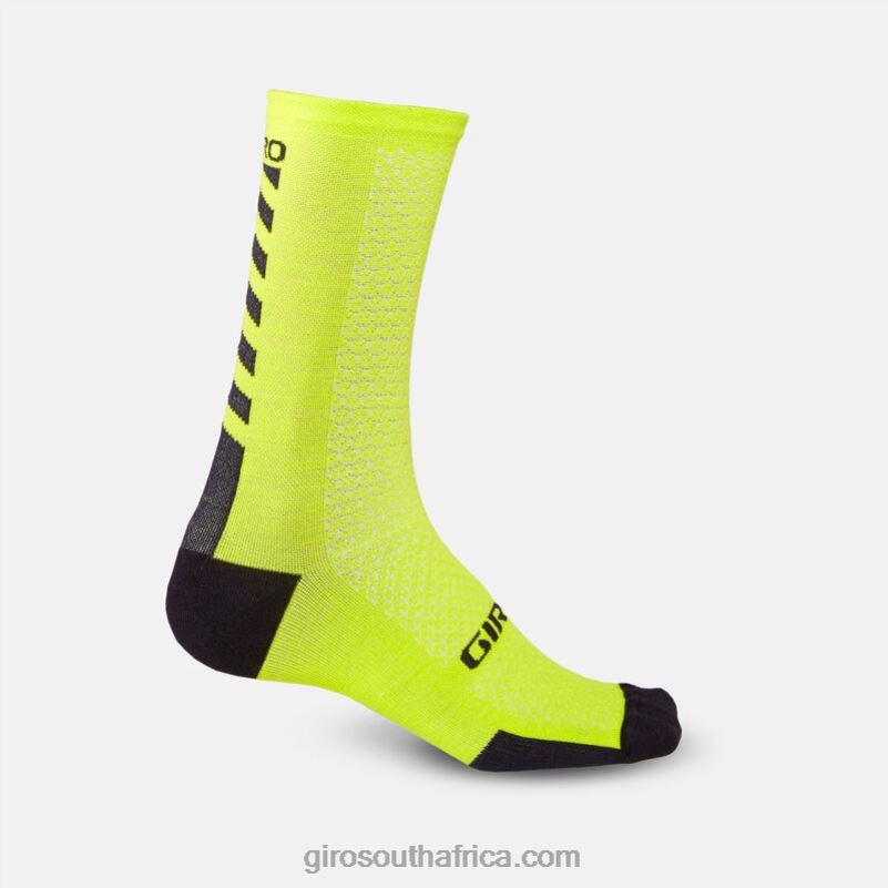 Bright Lime/Black 6H28D911 Unisex Giro Hrc+ Merino Wool Sock