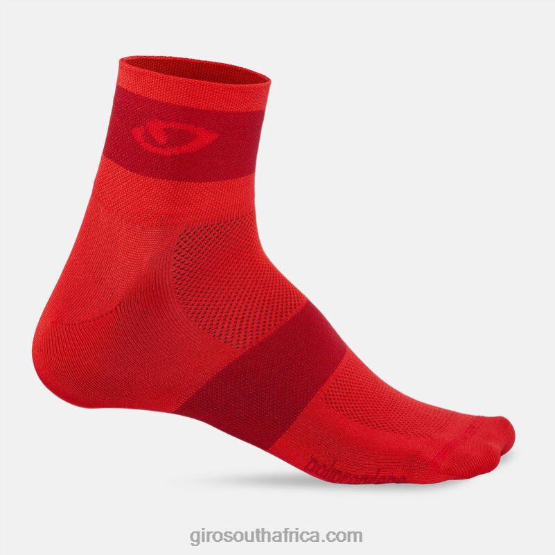 Bright Red 6H28D883 Unisex Giro Comp Racer Sock