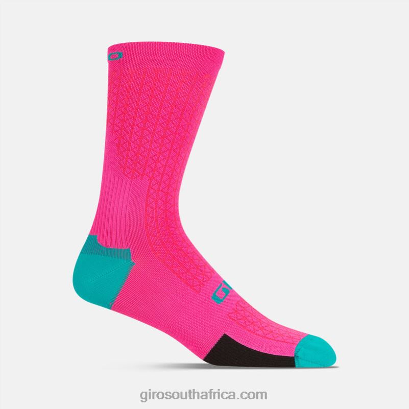 Neon Pink/Screaming Teal 6H28D820 Unisex Giro Hrc Team Sock