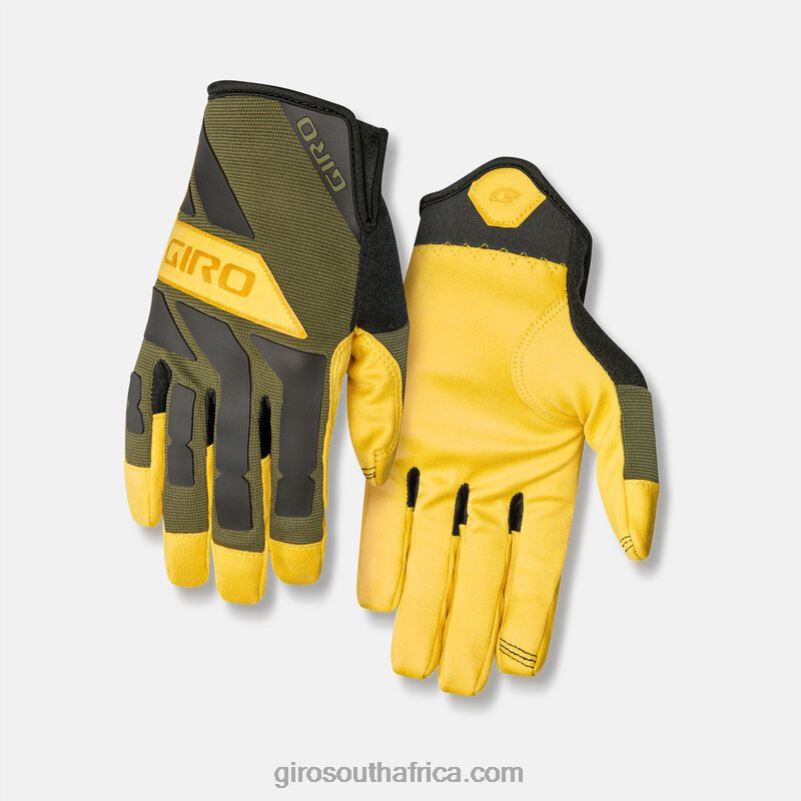 Olive/Buckskin 6H28D1072 Unisex Giro Trail Builder Glove