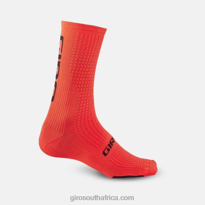 Vermillion/Black 6H28D823 Unisex Giro Hrc Team Sock