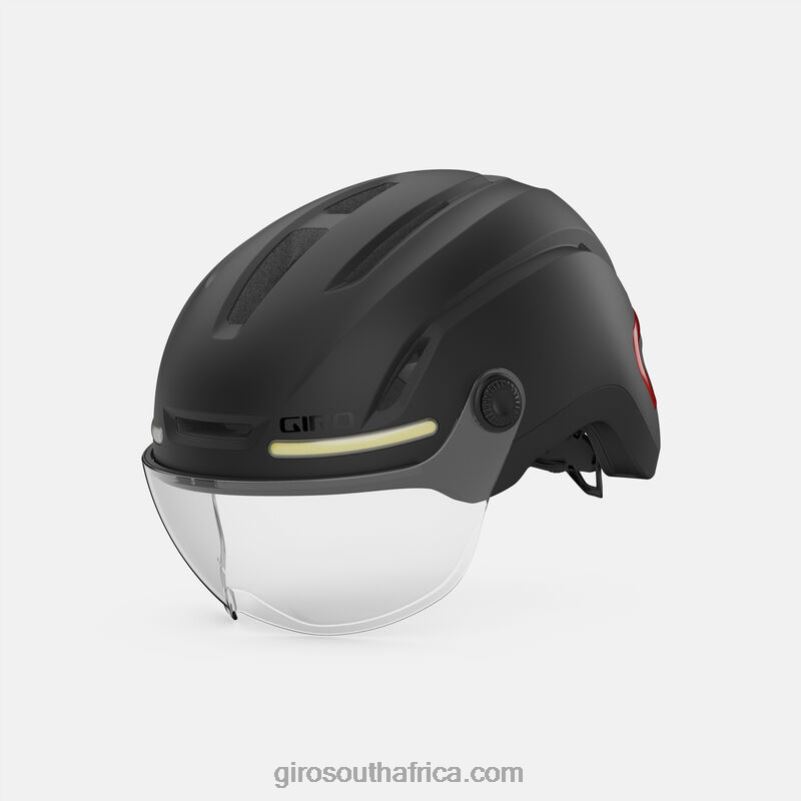 Matte Black 6H28D28 Unisex Giro Ethos Mips Shield Helmet