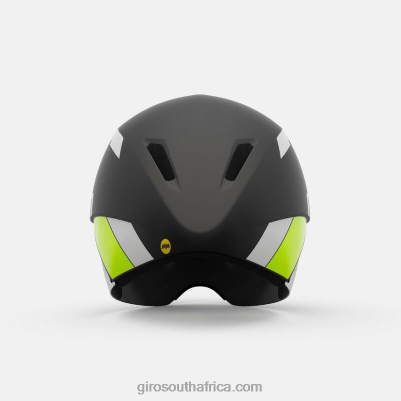 Matte Black Fade/Highlight Yellow 6H28D33 Unisex Giro Aerohead Mips Helmet