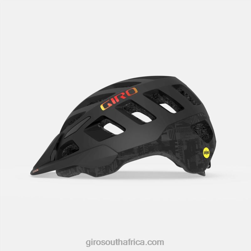 Matte Black Hypnotic 6H28D624 Unisex Giro Radix Mips Helmet