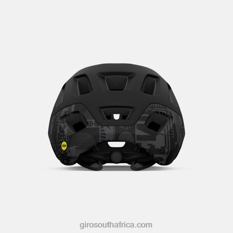 Matte Black Hypnotic 6H28D624 Unisex Giro Radix Mips Helmet