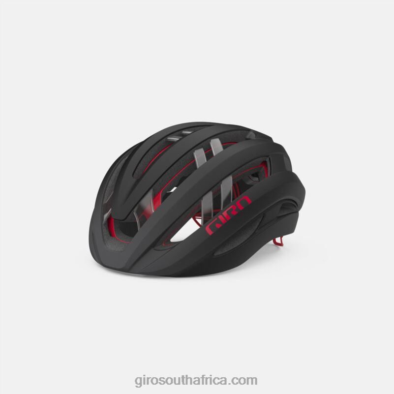 Matte Carbon/Red 6H28D19 Unisex Giro Aries Spherical Helmet