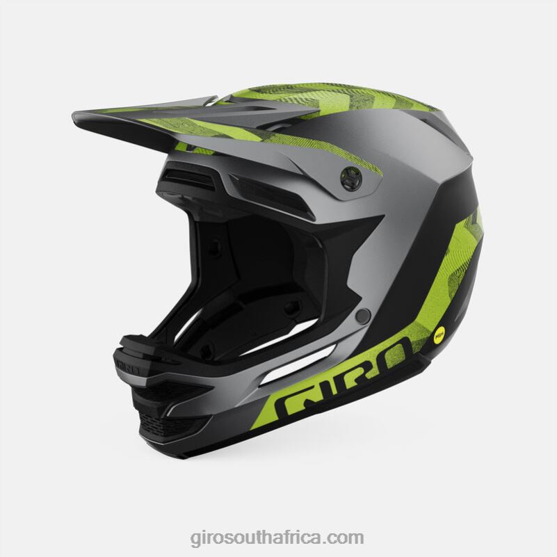 Matte Metallic Black/Ano Lime 6H28D262 Unisex Giro Insurgent Spherical Helmet