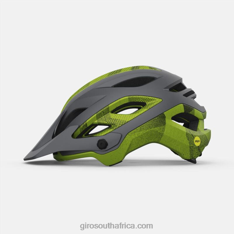 Matte Metallic Black/Ano Lime 6H28D475 Unisex Giro Merit Spherical Helmet