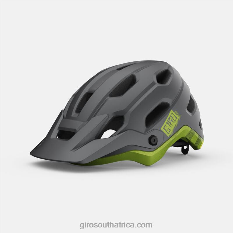 Matte Metallic Black/Ano Lime 6H28D548 Unisex Giro Source Mips Helmet