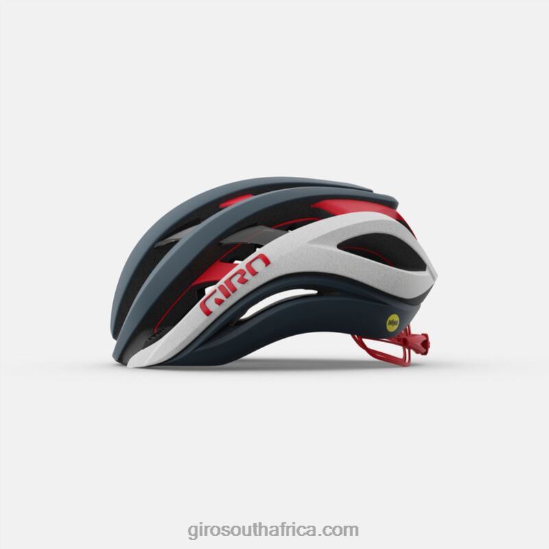 Matte Portaro Grey/White/Red 6H28D270 Unisex Giro Aether Spherical Helmet