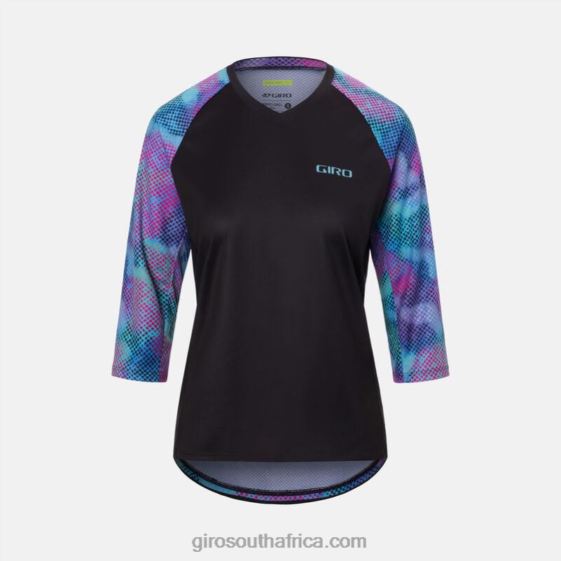 Black Chroma Dot 6H28D1250 Women Giro Roust 3/4 Jersey
