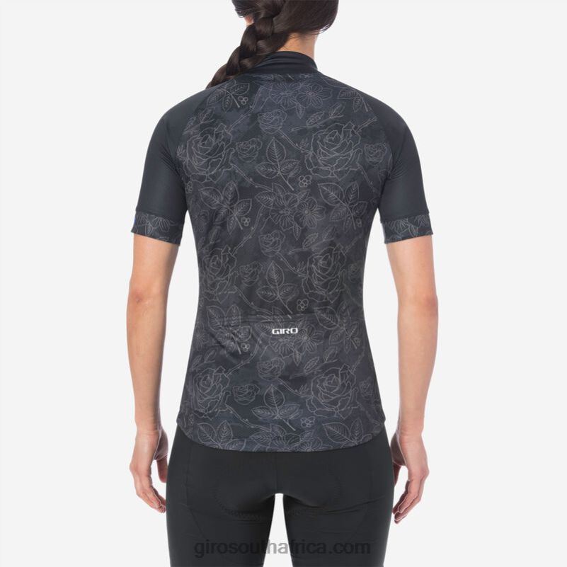 Black Floral 6H28D1233 Women Giro Chrono Sport Jersey