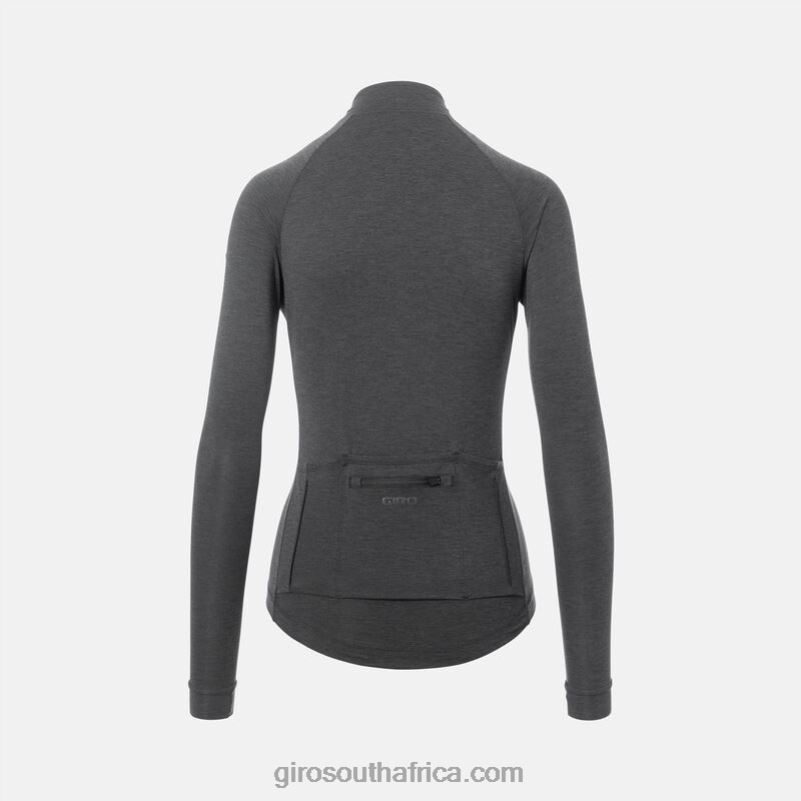 Charcoal Heather 6H28D521 Women Giro New Road Ls Jersey