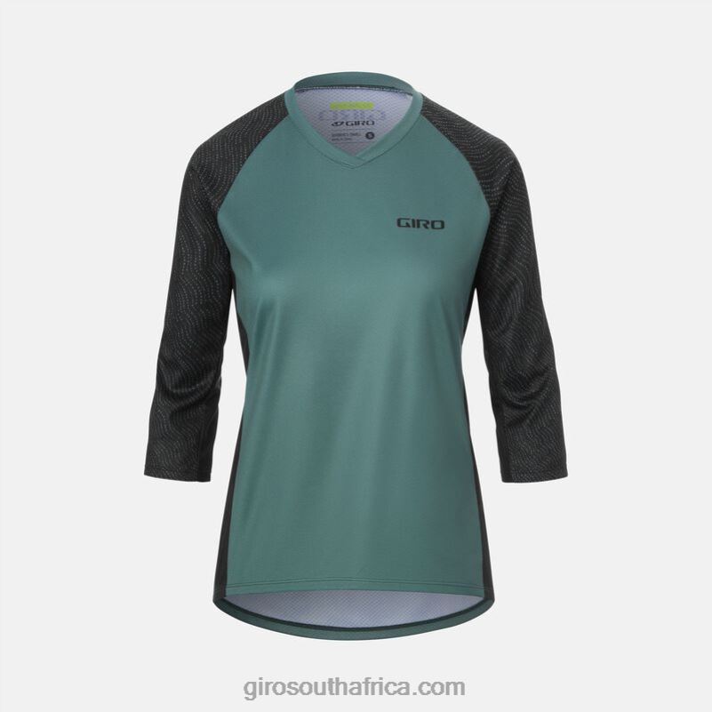 Grey Green Pounce 6H28D1253 Women Giro Roust 3/4 Jersey
