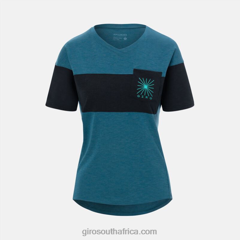 Harbor Blue/Black 6H28D1121 Women Giro Ride Jersey