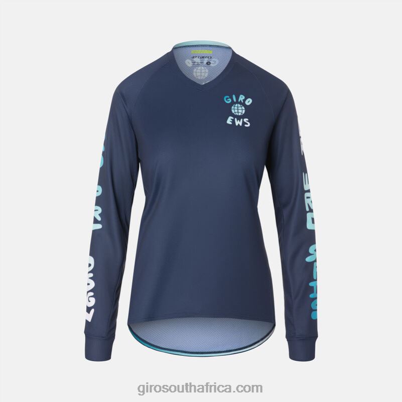 Midnight Blue Ews 6H28D1270 Women Giro Roust Ls Jersey