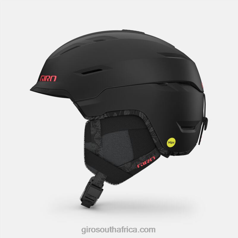 Matte Black Tiger Lily 6H28D1129 Women Giro Tenaya Spherical Helmet
