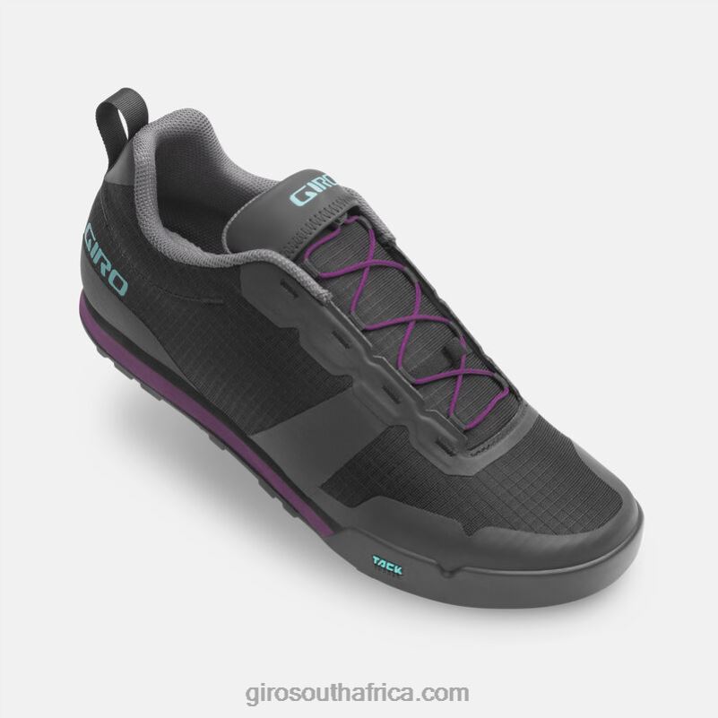 Black/Throwback Purple 6H28D509 Women Giro Tracker Fastlace Shoe